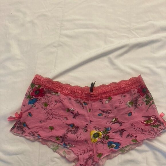 Hot Pink Floral Summer Pajamas - Picture 5 of 7